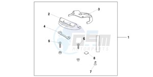 FJS400D9 Europe Direct - (ED) drawing HNDL CENTER COVER