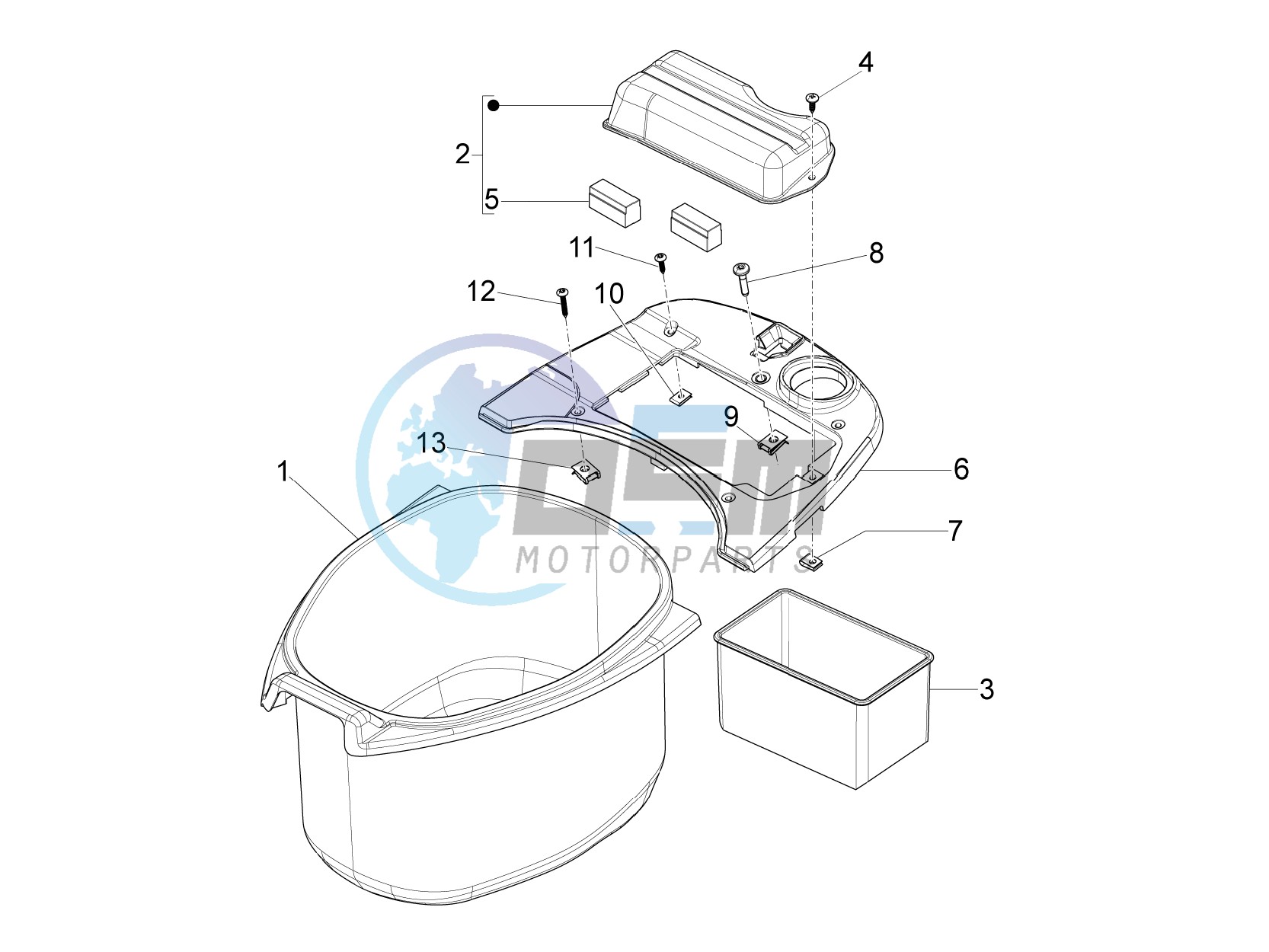 Helmet housing - Undersaddle