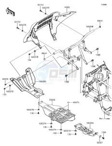 BRUTE FORCE 750 4x4i EPS KVF750HJF EU drawing Guard(s)