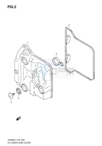 AN400 BURGMAN EU drawing CYLINDER HEAD COVER