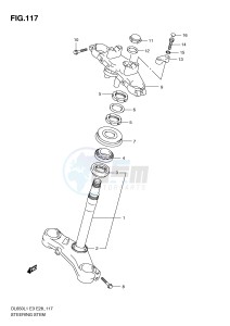 DL650 (E3) V-Strom drawing STEERING STEM