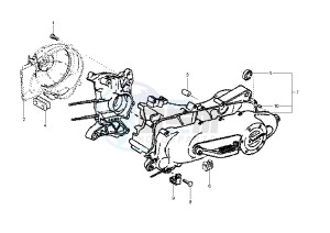 LX 2T 50 drawing Crankcase cover