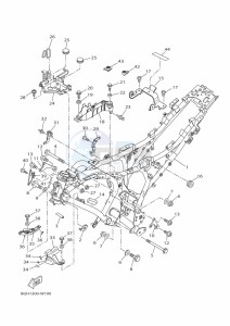 TRACER 700 MTT690-A (B4T1) drawing FRAME