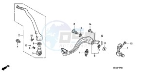 CRF450RC drawing PEDAL/KICK STARTER ARM