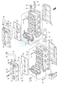 DF 250 drawing Cylinder Head (DF 250S)