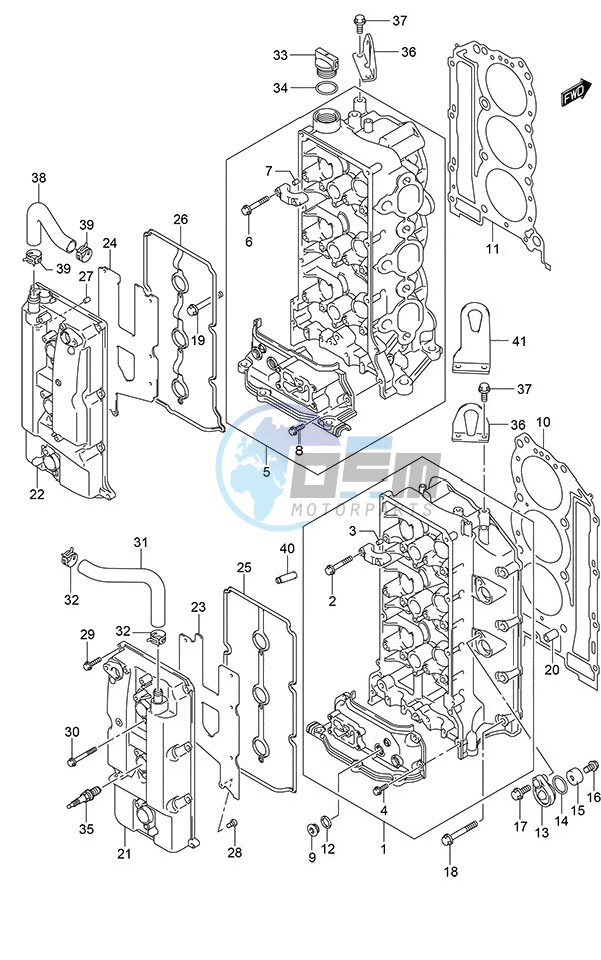 Cylinder Head (DF 250S)