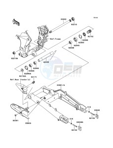 VERSYS_1000 KLZ1000ADF FR GB XX (EU ME A(FRICA) drawing Swingarm