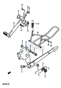 RGV250 1989 drawing STAND