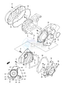 LT-A500XP Z drawing CRANKCASE COVER