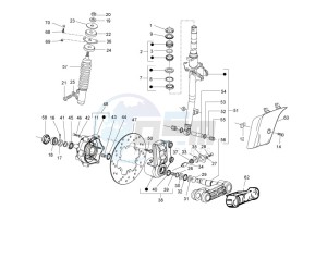 LX 50 2T 25 Kmh NL drawing Fork - steering tube - Steering bearing unit