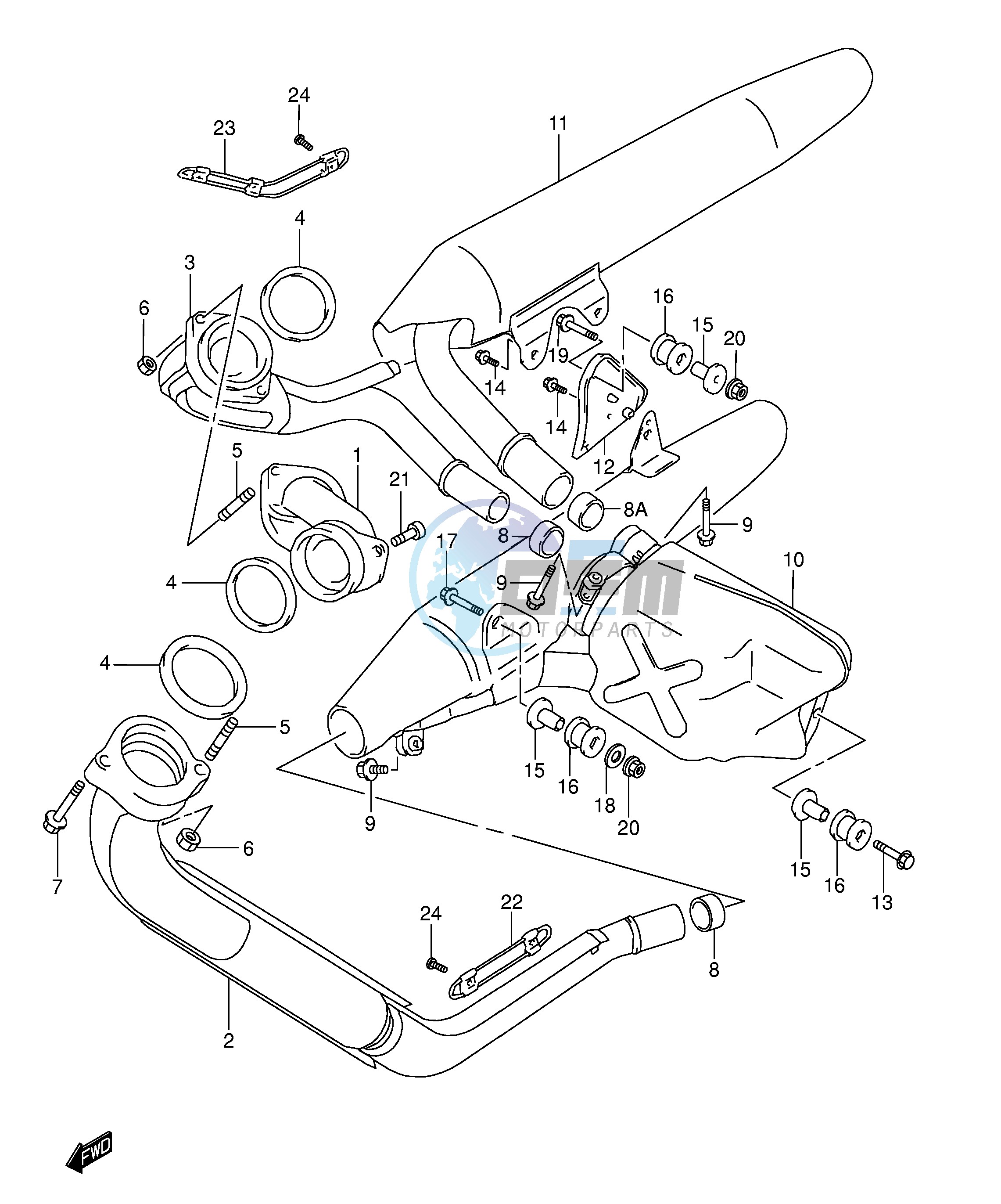 MUFFLER (MODEL W X Y)