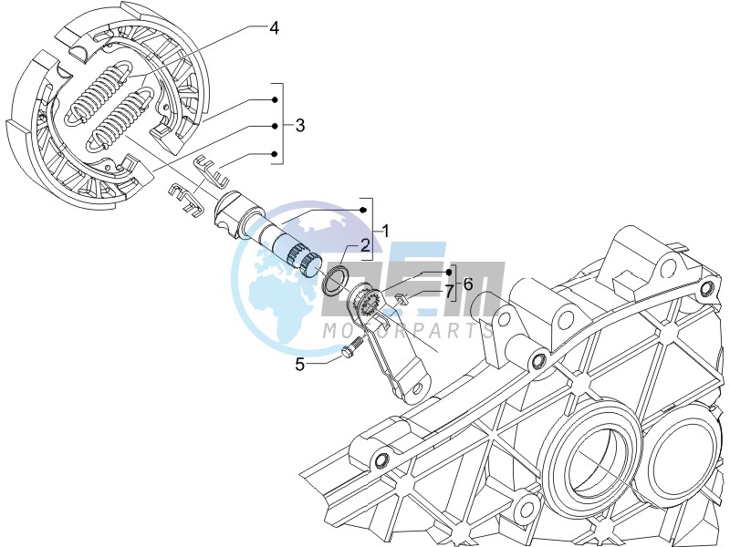 Rear brake - Brake jaw