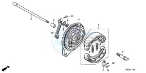 VT750C9 Europe Direct - (ED / MME) drawing REAR BRAKE PANEL