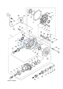 YXM700E YXM700PF VIKING (1XPH) drawing DRIVE SHAFT