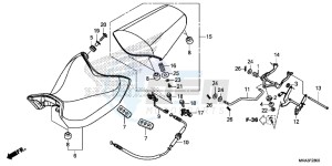 NC750XDG SH125AS UK - (E) drawing SEAT