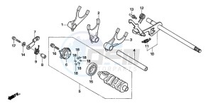 NT700VA drawing GEARSHIFT DRUM