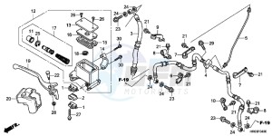 TRX500FPEC drawing FRONT BRAKE MASTER CYLINDER