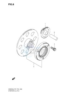 Inazuma GW250 drawing STARTER CLUTCH