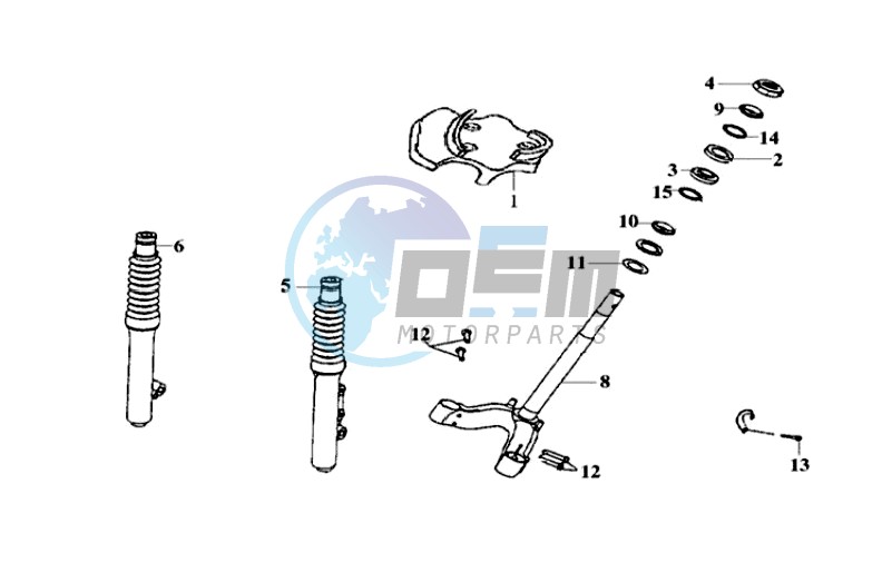 FRONT FORK/ STEERING HEAD BEARING