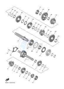 YZF690 YZF-R7 (BEBA) drawing TRANSMISSION