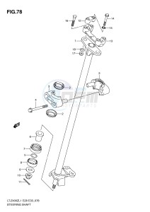 LT-Z400 (E28-E33) drawing STEERING SHAFT