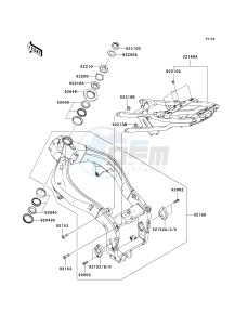 ZX 600 B [NINJA ZX-6RR] (K1) [NINJA ZX-6RR] drawing FRAME