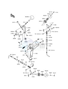 MULE 610 4x4 KAF400AGF EU drawing Shift Lever(s)