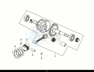 FIDDLE II 50 (AF05W5-EU) (E5) (M1) drawing CRANKSHAFT