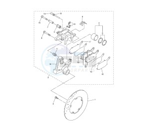 YZF R6 50TH 600 drawing REAR BRAKE CALIPER