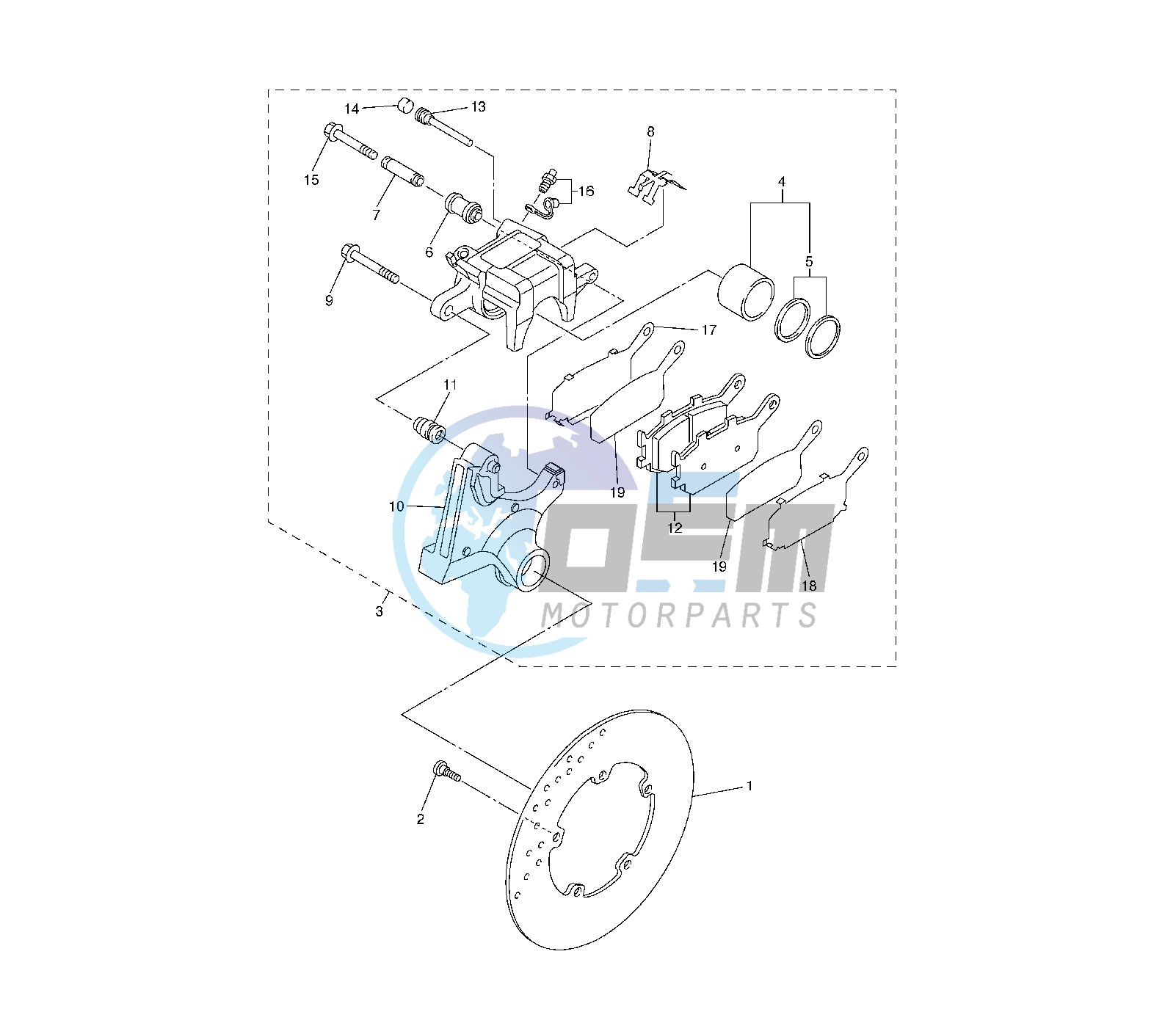 REAR BRAKE CALIPER