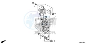 TRX500FE1E TRX500FE1 Europe Direct - (ED) drawing REAR CUSHION