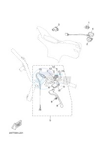 YN50 OVETTO (2APE) drawing HANDLE SWITCH & LEVER