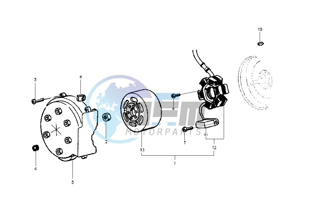 Flywheel magneto