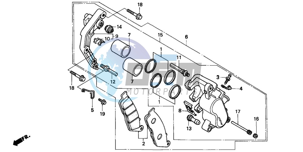 FRONT BRAKE CALIPER