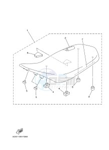 YFZ450 YFZ450D (1PD5 1PD6) drawing SEAT