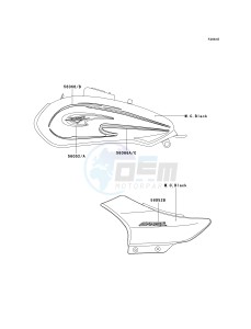 BN 125 A [ELIMINATOR 125] (A4-A8) [ELIMINATOR 125] drawing DECALS-- BLACK- --- A8- -