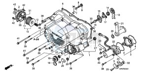 TRX500FPEB drawing FRONT CRANKCASE COVER (TRX500FE/ FPE)