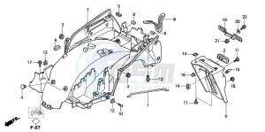 ST1300 drawing REAR FENDER