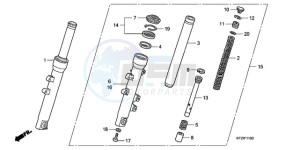 PES1509 Europe Direct - (ED / 2ED) drawing FRONT FORK