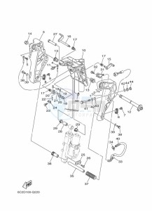 FT50JET drawing FRONT-FAIRING-BRACKET