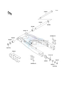 EX 500 D [NINJA 500R] (D6F-D9F) D7F drawing SWINGARM