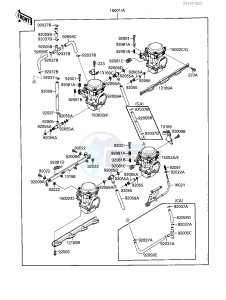 ZX 600 B [NINJA 600RX] (B1) [NINJA 600RX] drawing CARBURETOR ASSY