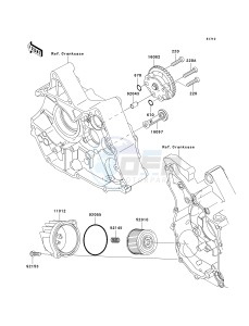 KLX 110 A (KLX110 MONSTER ENERGY) (A6F-A9FA) A6F drawing OIL PUMP