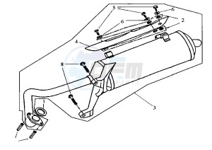 ATTILA - 150 cc drawing EXHAUST