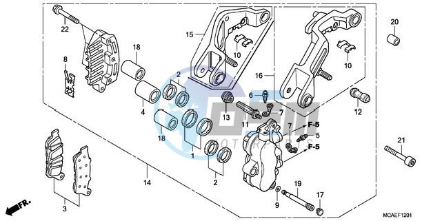 L. FRONT BRAKE CALIPER