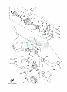 MT-09 MTN850-A (BS2T) drawing WATER PUMP