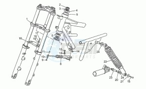 850 T5 Polizia - CC - PA - NC Polizia/CC/PA/NC drawing Front/rear shock absorber