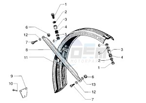 CIAO EURO2 50 drawing Rear mudguard