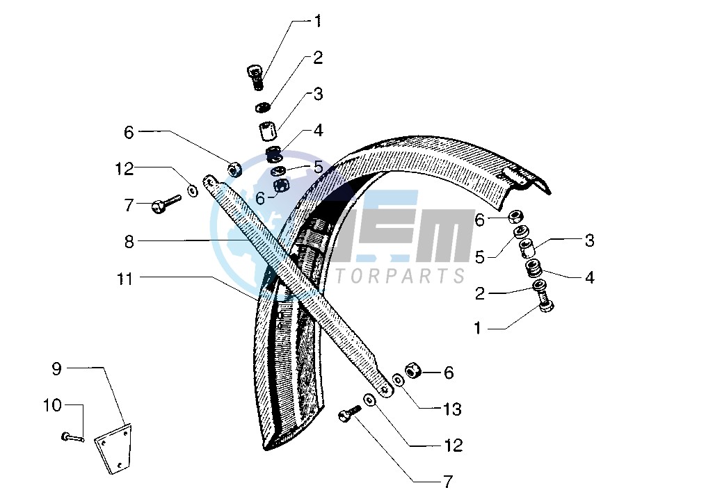 Rear mudguard