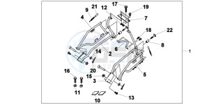 XL1000V VARADERO drawing SADDLE BAG STAY